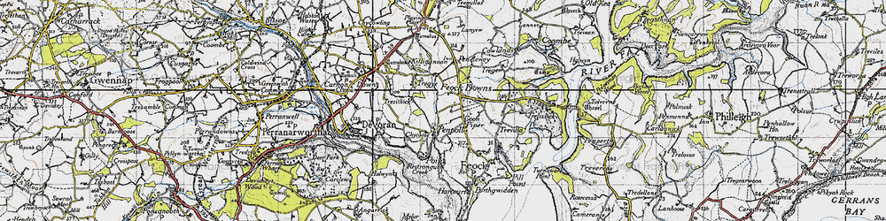 Old map of Penpol in 1946