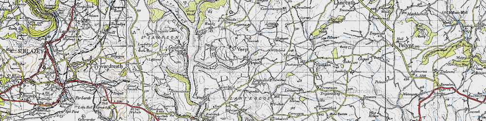 Old map of Penpoll in 1946