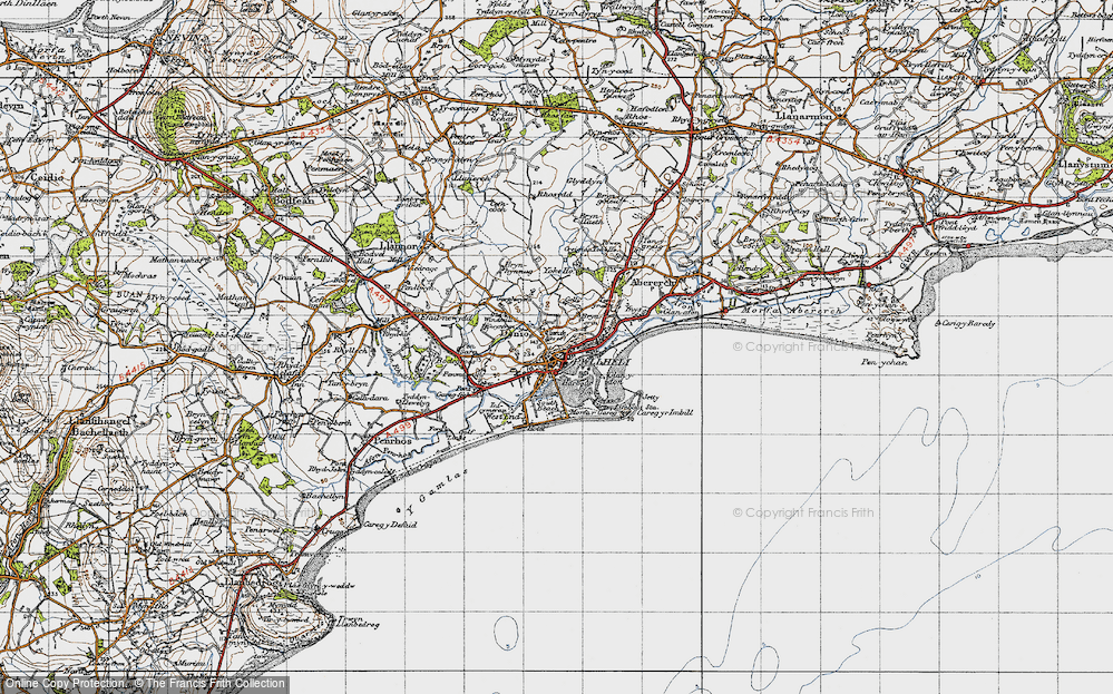 Old Map of Penrallt, 1947 in 1947