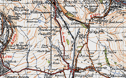 Old map of Penrhiwfer in 1947
