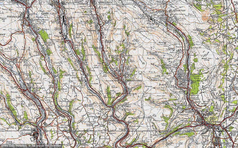 Old Map of Penrhiwgarreg, 1947 in 1947