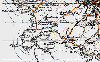 Old map of Tre-Wilmot in 1947
