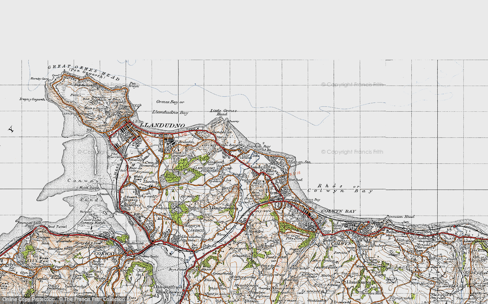 Old Map of Penrhyn Bay, 1947 in 1947