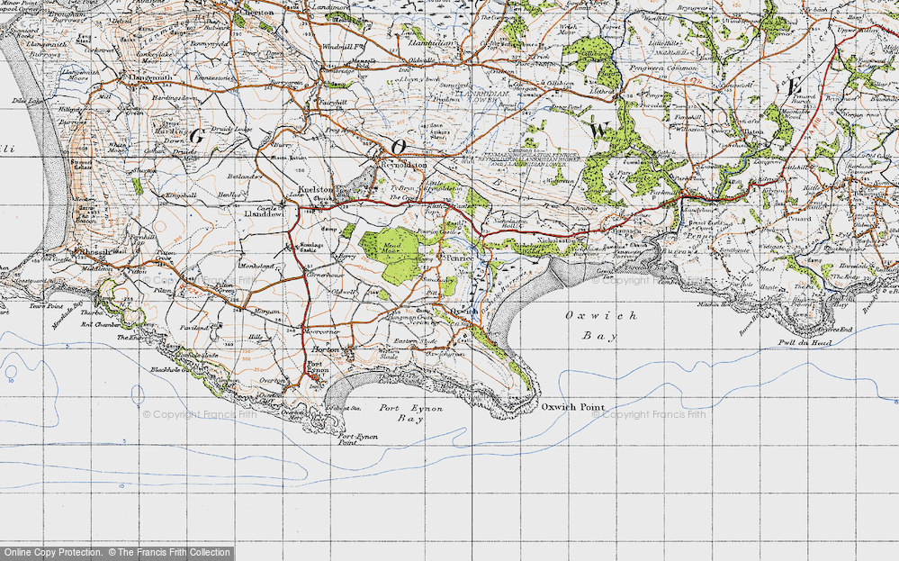 Old Map of Penrice, 1946 in 1946