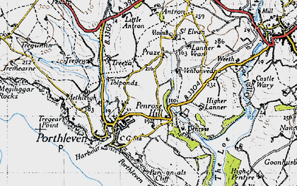 Old map of Penrose Hill in 1946