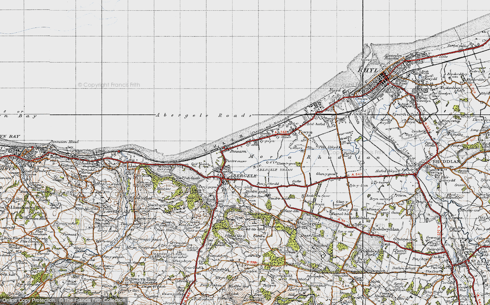 Old Map of Pensarn, 1947 in 1947
