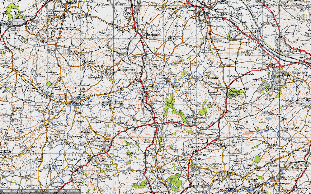 Old Map of Pensford, 1946 in 1946