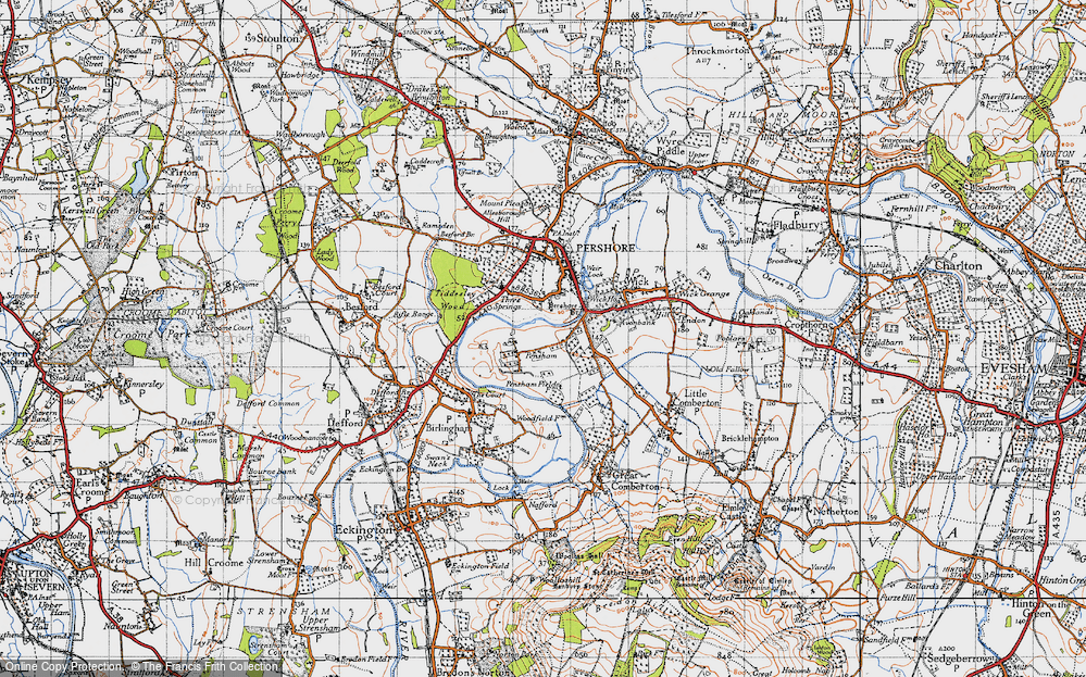 Old Map of Pensham, 1946 in 1946