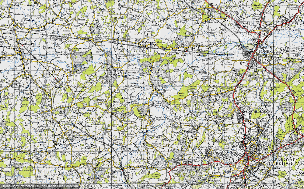 Old Map of Penshurst, 1946 in 1946