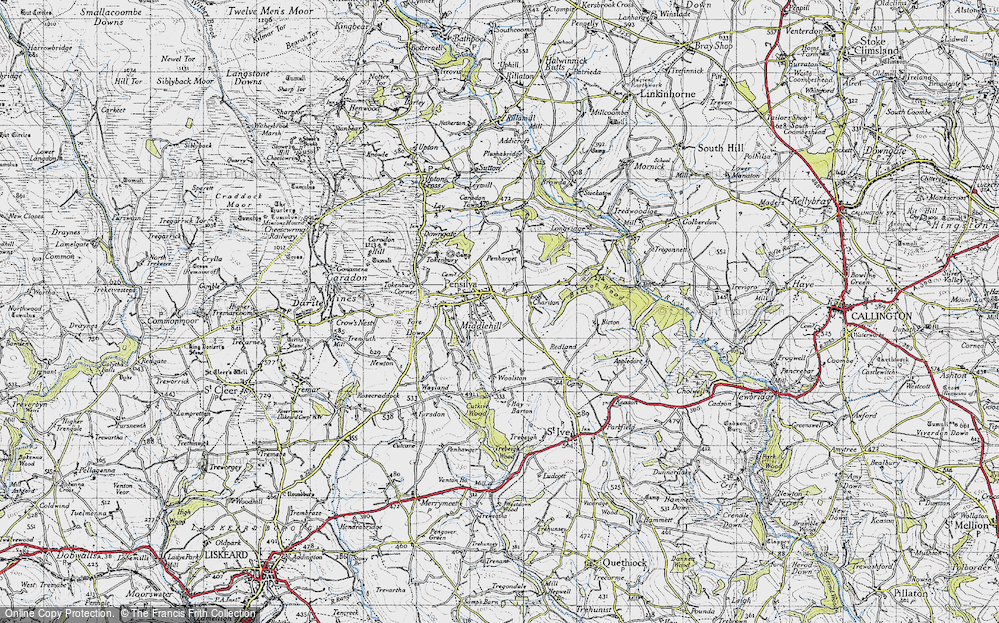 Old Maps of Pensilva, Cornwall - Francis Frith
