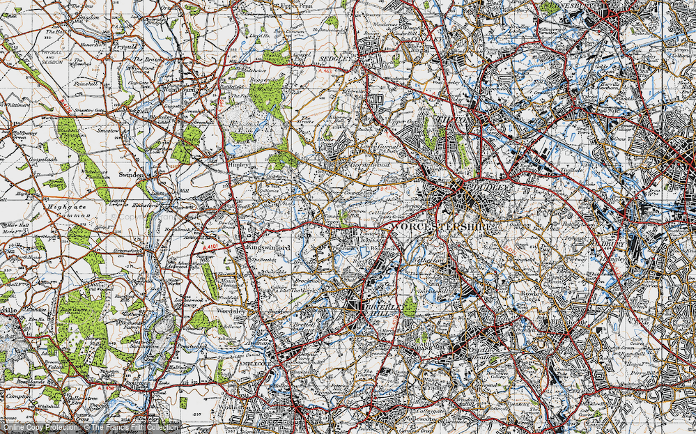 Old Map of Pensnett, 1946 in 1946