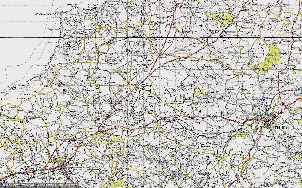 Old Map of Penstraze, 1946 in 1946