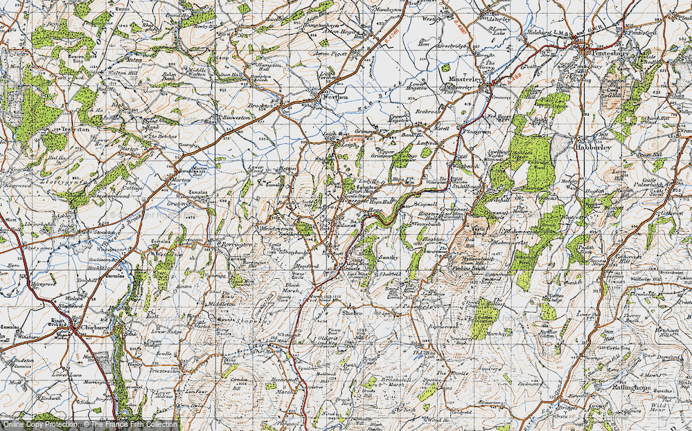 Old Map of Pentirvin, 1947 in 1947