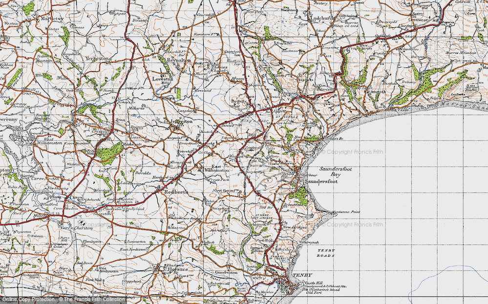 Old Map of Pentlepoir, 1946 in 1946