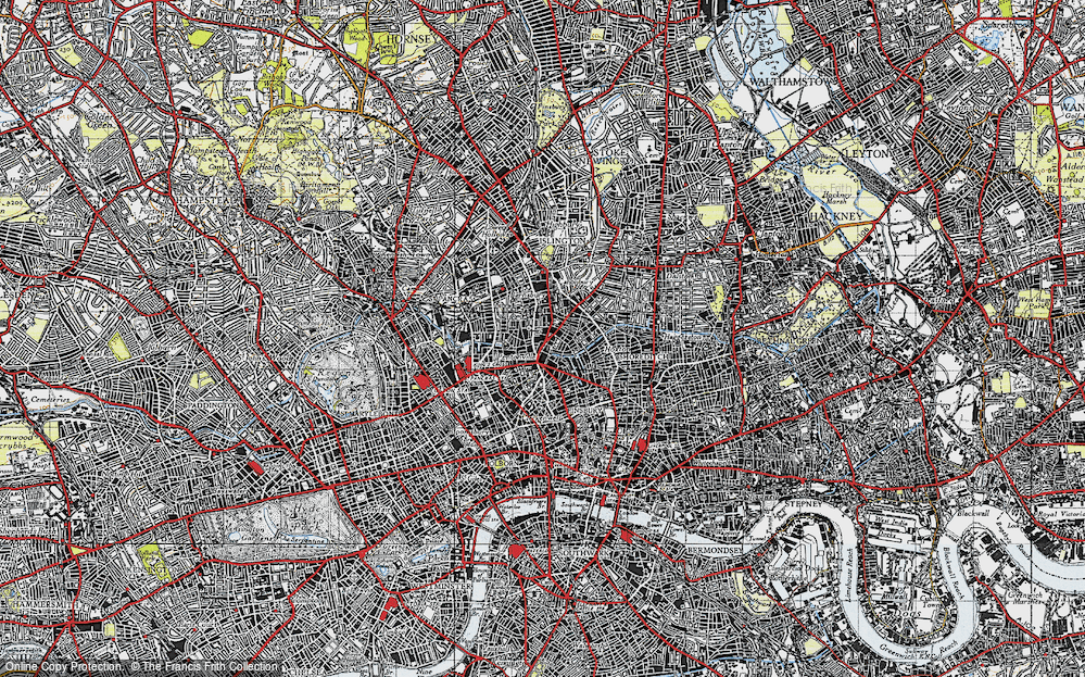 Old Map of Pentonville, 1946 in 1946