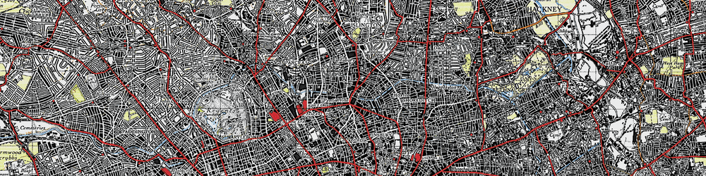 Old map of Pentonville in 1946