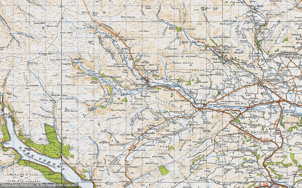 Old Map of Pentre, 1947 in 1947