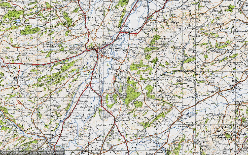 Old Map of Pentre, 1947 in 1947