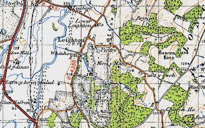 Old map of Pentre in 1947