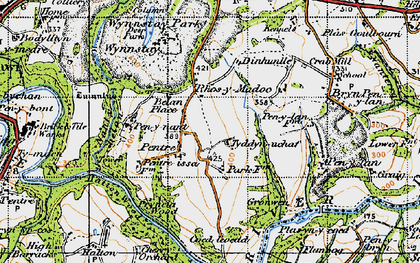 Old map of Belan Place in 1947
