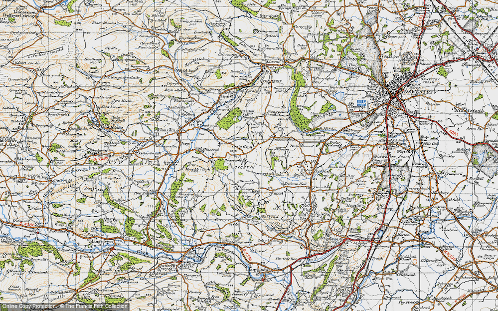 Old Map of Pentre-cefn, 1947 in 1947