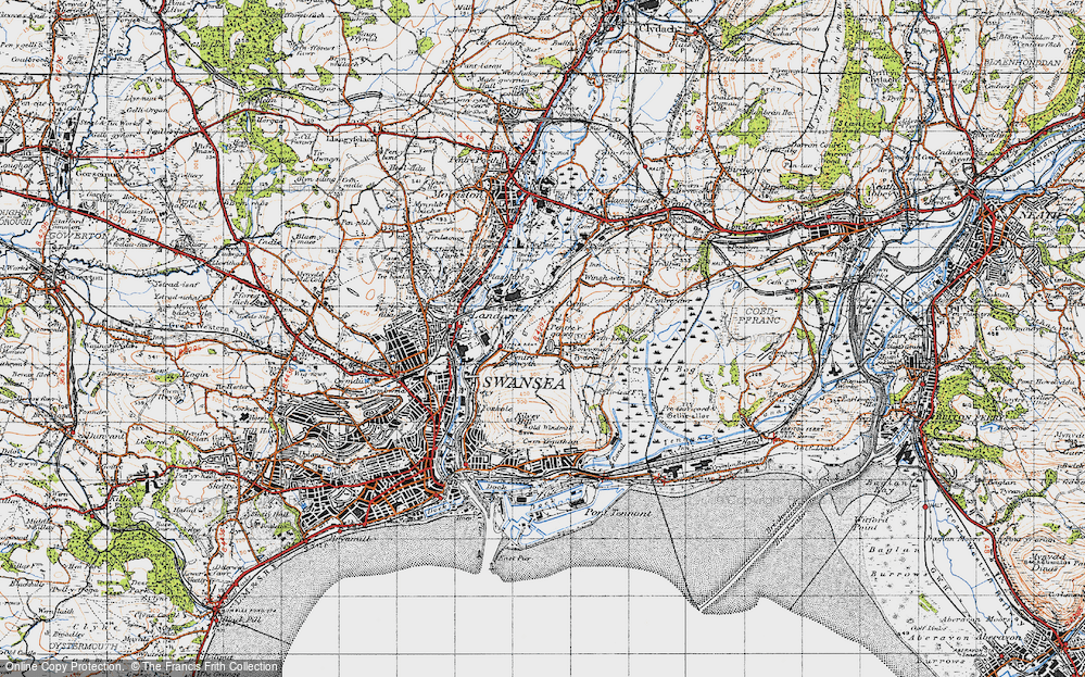 Old Map of Pentre-chwyth, 1947 in 1947
