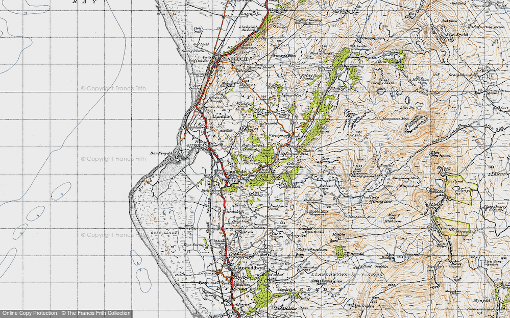 Old Map of Pentre Gwynfryn, 1947 in 1947