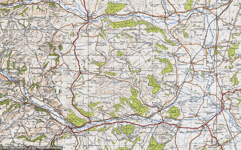 Old Map of Pentre Hodre, 1947 in 1947