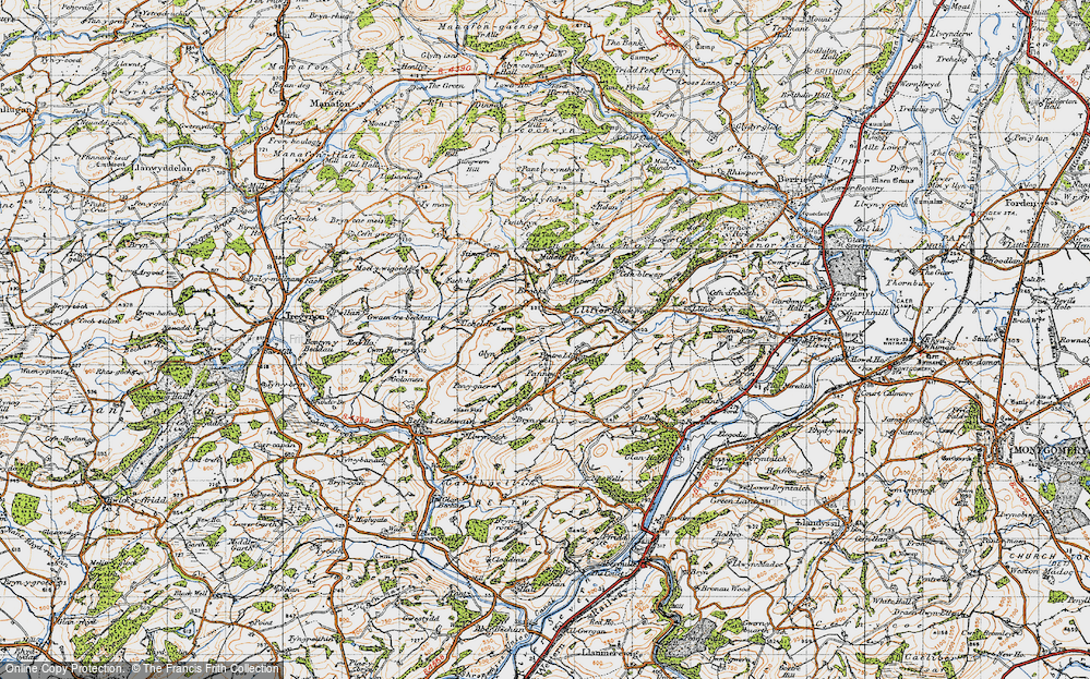 Old Map of Pentre Llifior, 1947 in 1947