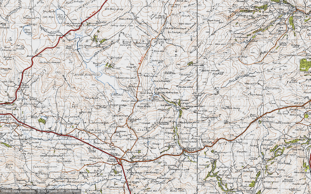 Old Map of Pentre-llyn-cymmer, 1947 in 1947