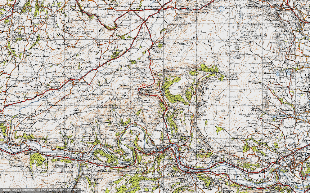 Old Map of Pentredwr, 1947 in 1947