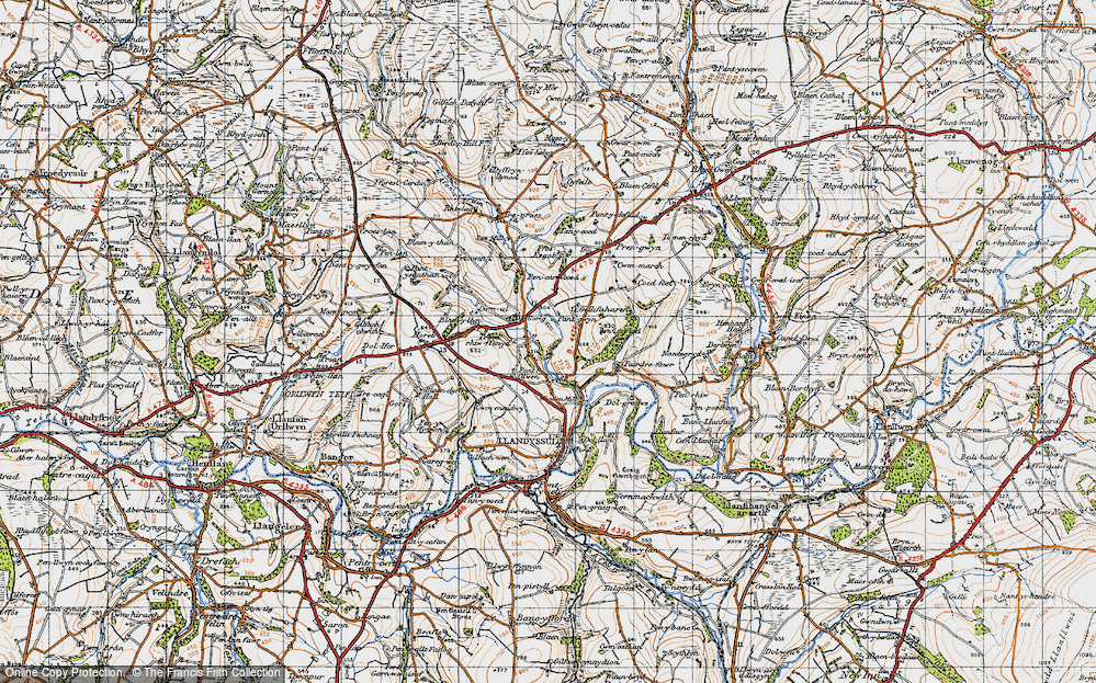 Old Map of Pentrellwyn, 1947 in 1947