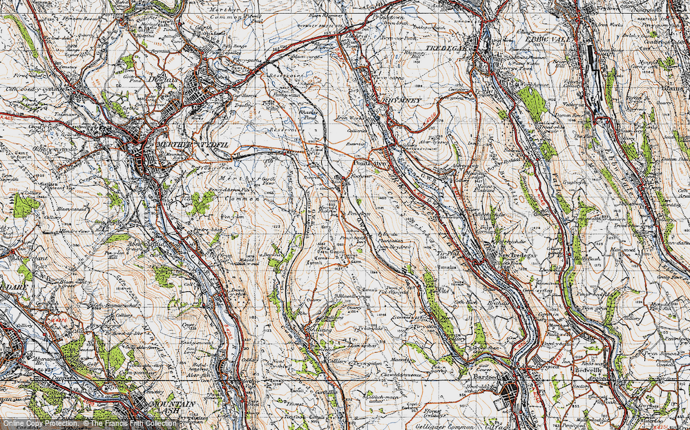 Old Map of Pentwyn, 1947 in 1947