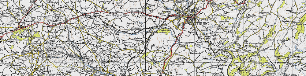 Old map of Penweathers in 1946