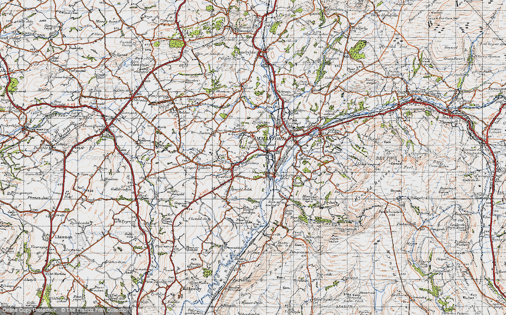 Old Map of Penybanc, 1947 in 1947