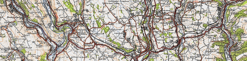 Old map of Penybryn in 1947