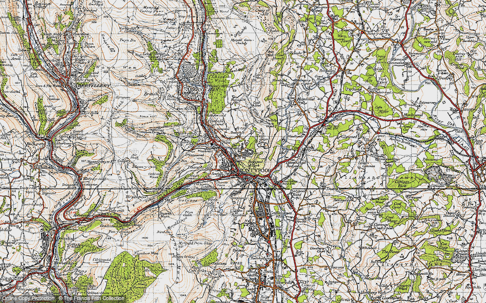 Old Map of Penygarn, 1947 in 1947