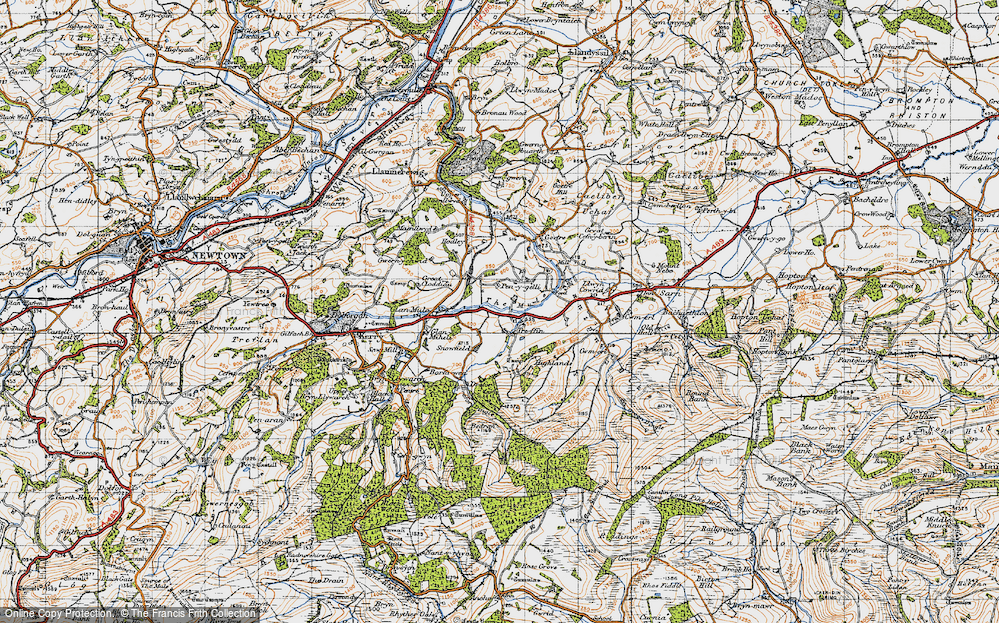 Old Map of Penygelli, 1947 in 1947