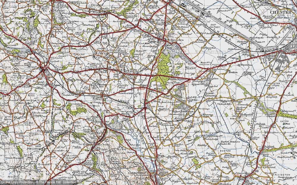 Old Map of Penymynydd, 1947 in 1947