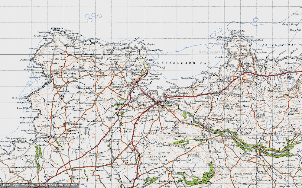 Old Map of Penyraber, 1947 in 1947