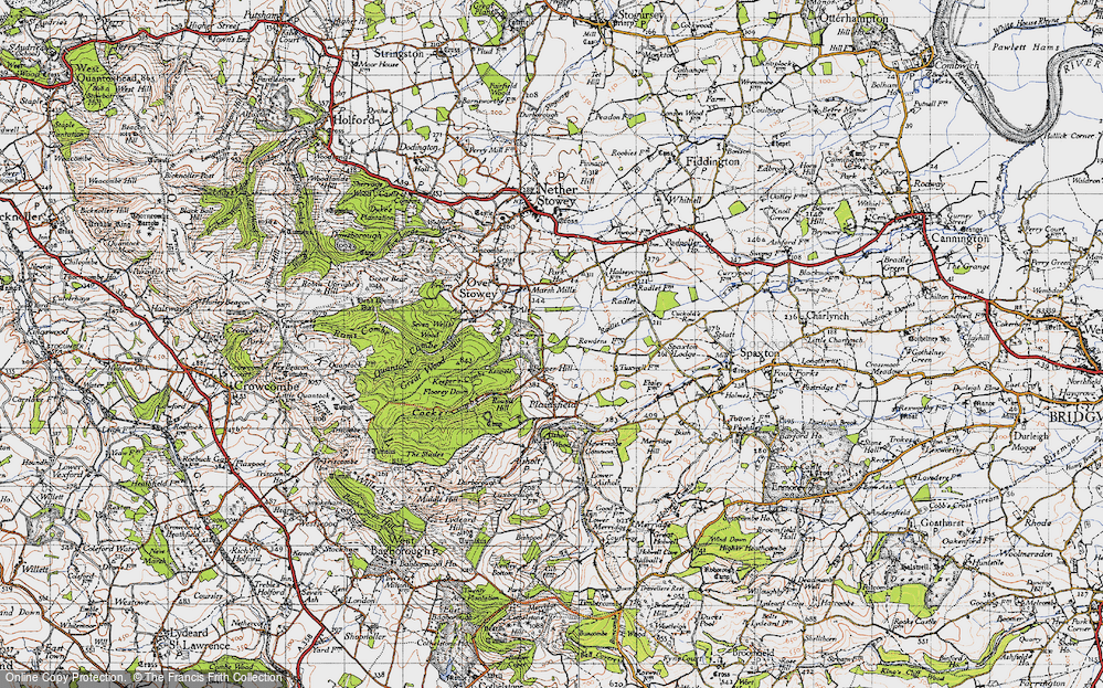 Old Map of Pepper Hill, 1946 in 1946