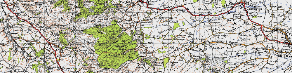 Old map of Pepper Hill in 1946