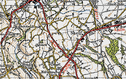 Old map of Pepper Hill in 1947