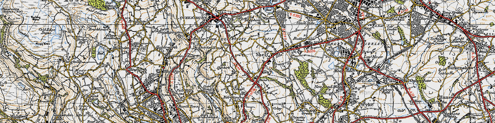Old map of Pepper Hill in 1947