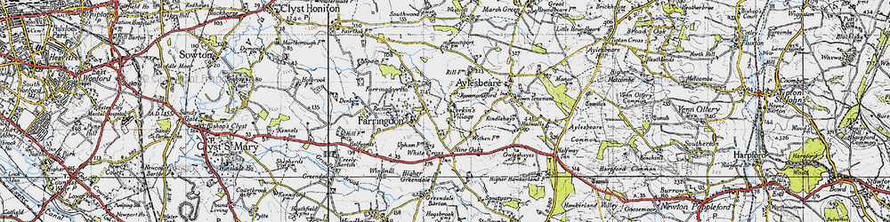 Old map of Perkin's Village in 1946