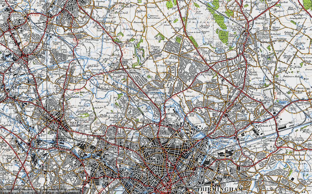 Old Map of Perry Barr, 1946 in 1946