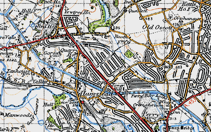 Old map of Perry Beeches in 1946