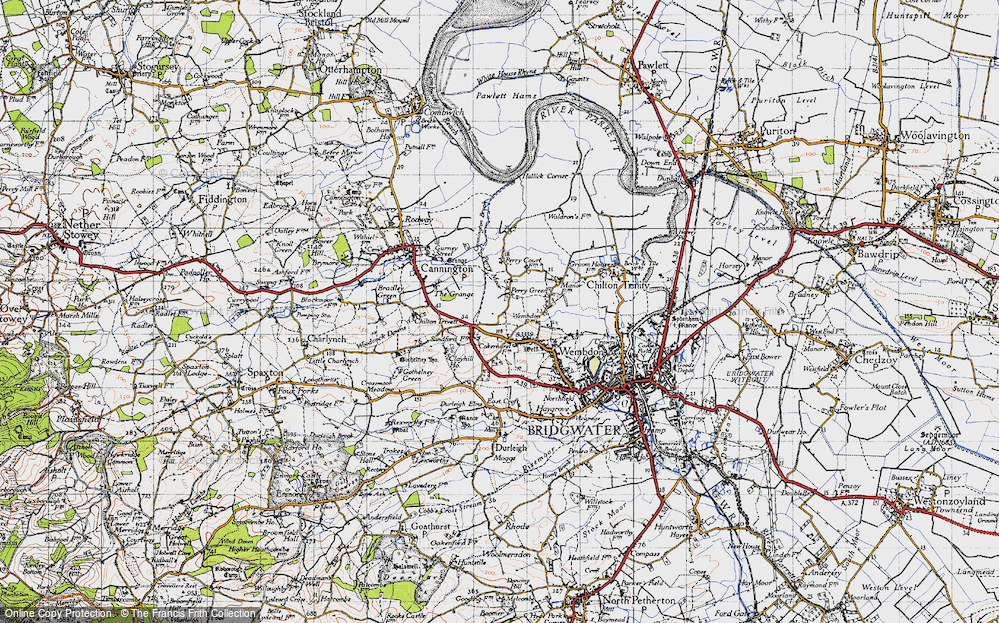 Old Map of Historic Map covering Grange, The in 1946