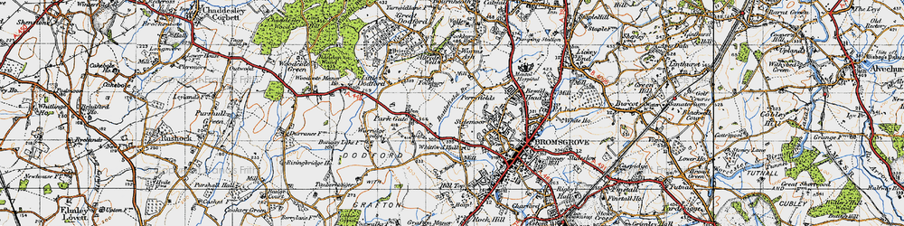 Old map of Perryfields in 1947