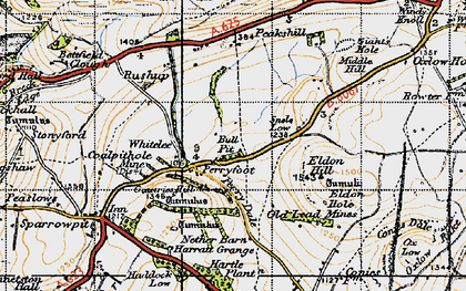 Old map of Bull Pit in 1947